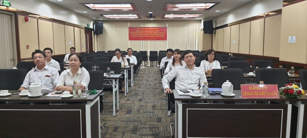 Đảng ủy VRG tham dự hội nghị toàn quốc về Kết luận số 01-KL/TW của Bộ Chính trị